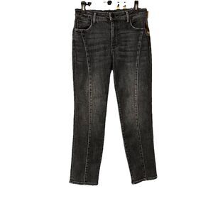 Kut From The Kloth Size 8 High Rise Reese Ankle Straight Leg Black Jeans New NWT